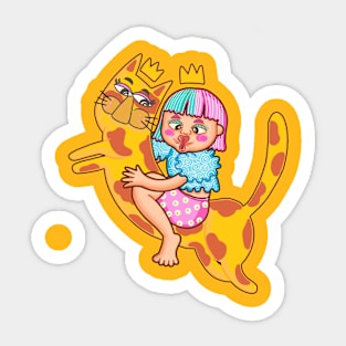 Wedd is little girl Sticker